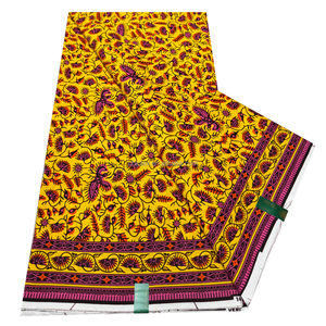 ผ้าพิมพ์ลายแอฟริกันคุณภาพสูง ผ้าฮอลแลนด์ 100% ผ้าฝ้ายแท้จากดัตช์ สำหรับตัดเย็บผ้าคาดเอวและผ้าโพกศีรษะ - Product Image 6