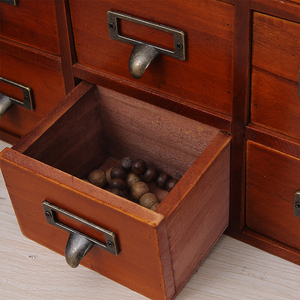 Farmhouse Home Decor Wooden DIY <strong>Apothecary</strong> Jewelry Craft Supplies Desktop 16 Drawers Storage Organizer <strong>Cabinet</strong> - Product Image 5