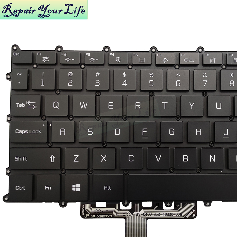 US English Backlit Keyboard for LG Gram 15Z90P 15Z90P-N 15Z90P-G