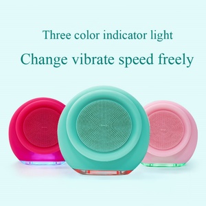 Brosse nettoyante pour le visage rechargeable par USB, étanche IPX7, petite brosse électrique en silicone pour usage domestique, pour le nettoyage du visage - Product Image 2