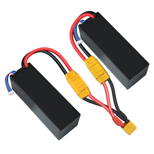 XT90 Stecker auf Dual-Buchse Adapterkabel mit Kupferkern und Silikonmantel, 100mm Länge, Hochleistungs-RC-Drohnen-Lipo-Akku 500V - Product Image 2