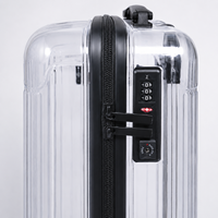 Maleta Transparente, Ligera, de Cabina, Rígida, para Viaje