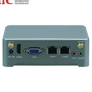 Chuyên nghiệp n3923sz Mini PC 2 * LAN 1 RS232 4 USB DC 12V điện chạy Win7 Win10 Linux