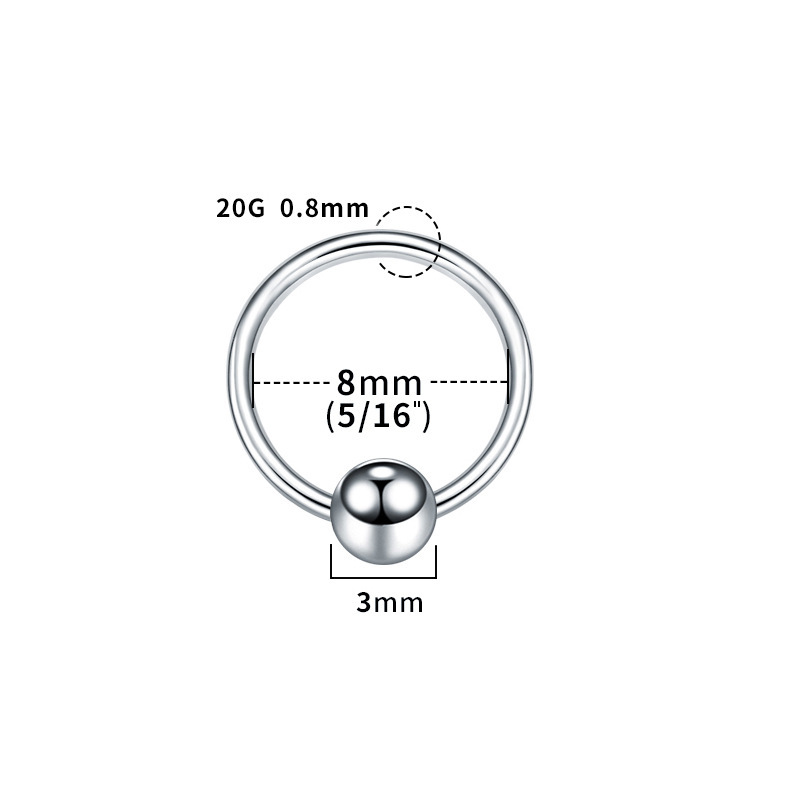Titanium 0.8*8 3mm beads