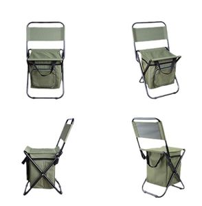 Sedia Pieghevole da Campeggio con Poggiapiedi, Borsa Termica Telescopica per Pesca, Zaino e Sedia da Spiaggia - Product Image 5