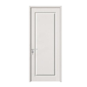 2025 5mm marca hueca 6 paneles blanco pintado Primer baño Wpc puerta Interior de madera maciza con cerradura inteligente - Product Image 3