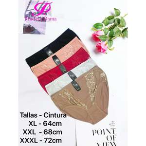 Calzoncillo Extra Large in cotone con dettaglio in pizzo floreale disponibile in vari colori reggiseno & slip - Product Image 2