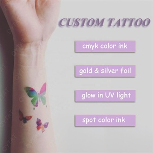 Tatouage temporaire personnalisé, imprimé en couleur, petit format, sexy, pour le corps, promotionnel, imperméable, avec logo - Product Image 1