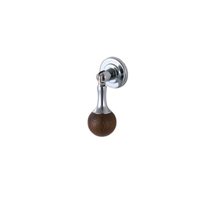 Modern <b>Walnut</b> Round Ball Single-Hole Pull Handle for Kitchen Dresser Bedroom Doors Drawers with Easy Installation - Product Image 1