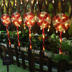 Meilleures arches <span class=keywords><strong>de</strong></span> canne en bonbon éclairées bon marché fournitures <span class=keywords><strong>de</strong></span> décoration <span class=keywords><strong>de</strong></span> Noël Lumières solaires extérieures à led - Product Image 4