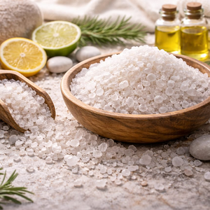 Sales de Baño Exfoliantes de Lavanda Naturales de Marca Propia, Cristales de Sales de Baño con Fragancias, Aceites, Bolsas Reutilizables con Cierre, Naturales - Product Image 5