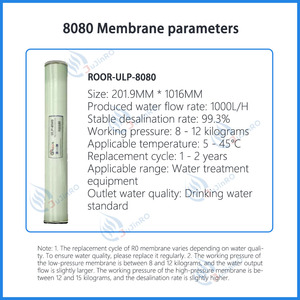 4040 8080 RO màng công nghiệp uống nước tinh khiết EDI màng thẩm thấu ngược màng lọc chống ô nhiễm màng lọc Nano - Product Image 3