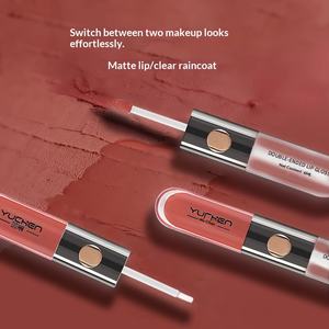 ลิปกลอสสองหัว ติดทนนาน ชุ่มชื้น ไม่ทำให้ปากแห้ง ผสมน้ำมันมะกอกและเชียบัตเตอร์ สำหรับการค้าต่างประเทศ - Product Image 3