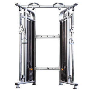 Dual 200 lb Weight Stacks Máquina de cable de entrenamiento funcional Equipo unisex Squat Smith con logotipo personalizado Material de metal - Product Image 6