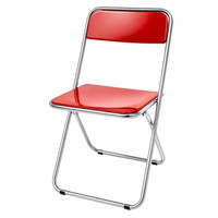 Chaise pliante empilable en métal avec siège et dossier rembourrés, design ergonomique pour salle de conférence, salle d'attente, cuisine, siège portable