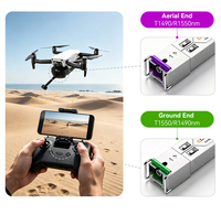 Module émetteur-récepteur à fibre optique GIANTECH 1.25G pour transmission d'images de drones 1490/1550nm SC DDM 60-120km, branchement à chaud