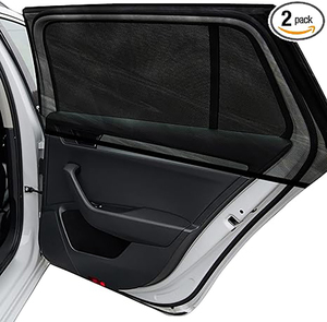 Paquete de 2 Parasoles <span class=keywords><strong>para</strong></span> Auto y SUV, Cortinas de Malla Transpirable y Elástica, Parasol <span class=keywords><strong>para</strong></span> Ventana Lateral Trasera del Auto - Product Image 4