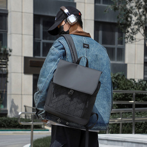 Large Capacity Waterproof Double Shoulder Computer <b>Backpack</b> for <b>Men</b> Women-Commuting Sports Casual Use Featuring PU Polyester - Product Image 4