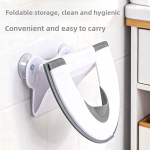 Siège <span class=keywords><strong>de</strong></span> <span class=keywords><strong>toilette</strong></span> portable pliable en tissu peluche 2026 Nouveau modèle unisexe pour l'apprentissage <span class=keywords><strong>de</strong></span> la propreté des bébés, anti-éclaboussures, pour voyage, voiture, bureau, enfants - Product Image 2