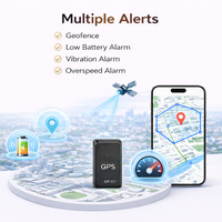 Localizador GPS Magnético Inalámbrico Portátil de Bajo Costo con Tarjeta SIM GF-07, Mini Dispositivo de Rastreo Compatible con Aplicaciones iOS y PC para Bicicleta