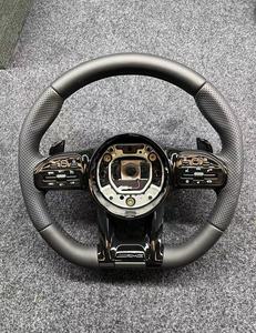 Volant en cuir style AMG, assemblage direct usine, volant sport en cuir perforé AMG pour Mercedes-Benz - Product Image 1
