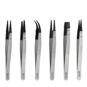 gomma con punta punta sostituibile esd pinzette pinzette - Product Image 2