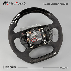 Volante de fibra de carbono personalizado con agarres de microfibra para Ford Mustang 4ª generación GT SVT Cobra Convertible SN95 1994-2004 - Product Image 3