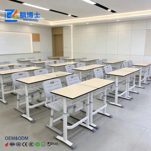 Chaises et bureaux scolaires personnalisés en gros pour salles de classe, bibliothèques, centres de formation, salles de lecture, tables et chaises réglables - Product Image 1