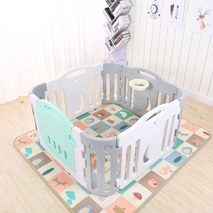 Réglable d'intérieur Portable En Plastique Pliable de Sécurité Bébé Parc Clôture avec <span class=keywords><strong>Porte</strong></span> - Product Image 6