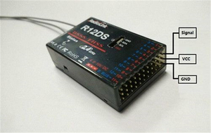 Récepteur <span class=keywords><strong>Radiolink</strong></span> <span class=keywords><strong>R12DS</strong></span> 2.4G 12CH FHSS DSSS à spectre étalé avec double antenne - Product Image 3