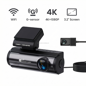 Cámara <span class=keywords><strong>para</strong></span> Auto 4K con <span class=keywords><strong>Pantalla</strong></span> IPS <span class=keywords><strong>de</strong></span> 3.2 Pulgadas, WiFi, Grabación en Bucle, Dos Cámaras y GPS - Product Image 1