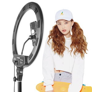 Anneau Lumineux LED 16 Pouces avec Trépied et Télécommande, Lumière d'Appoint pour Photographie et Éclairage de Beauté - Product Image 1