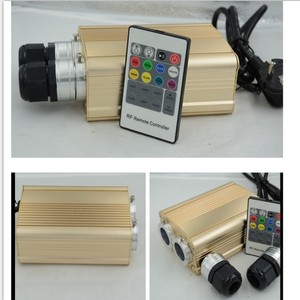 Moteur de lumière à <span class=keywords><strong>fibre</strong></span> <span class=keywords><strong>optique</strong></span> LED RGB/rgbw 32W double port/machine/projecteur pour bureau, bar, salle de cinéma - Product Image 2