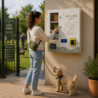 Distributeur automatique de friandises pour animaux de compagnie, 3 sélections, bouton LED, écran LCD, paiement, compact, mural, distributeur de friandises pour chiens, nourriture pour animaux de compagnie, jouets, 16 kg, CE