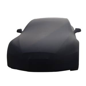定制车型标志天鹅绒车罩面料透气面料弹力材料展览室内全车罩 - Product Image 1