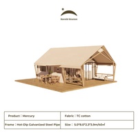 Tente de luxe imperméable pour hôtel en plein air, lodge, resort, tente de glamping durable en PVDF, tente de safari