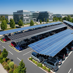 Sistema de Montaje para Paneles Solares en Estacionamientos, Acero PRIME, Instalación Rápida, Estructura de Soporte para Techo Galvanizado en Caliente PR-CPS9726-456 - Product Image 2