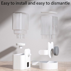 Fontaine à eau suspendue pour chat et distributeur automatique de nourriture pour animaux, distributeur d'eau sans prise pour chien avec bol d'eau suspendu - Product Image 4