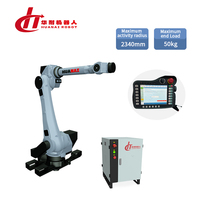 Bras robotisé HN-5023 530 kg 6 axes, portée 2340 mm, charge utile 50 kg, pour application de distribution de colle, ventouse, bras robotisé avec cœur PLC, soudage