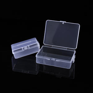 Caja de Almacenamiento de Plástico PP Transparente con Tapa, Organizador de Joyas, Contenedor Portátil para Accesorios Pequeños, Organizador de Escritorio, Capacidad de 1-3L - Product Image 3