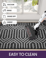 Tapis d'entrée absorbant pour porte avant et arrière, avec support en caoutchouc antidérapant, tapis d'entrée intérieur pour attraper la boue et la saleté