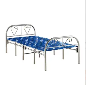 批发价格定制耐用强力野营带床垫便宜折叠床
