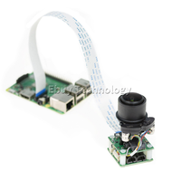 Arducam B01675MP 5MP 1080p Pan Tilt Zoom PTZ Caméra pour Raspberry Pi 4/3B +/3 Module IoT Caméras Robot Téléphones Cellulaires PDA Jouets