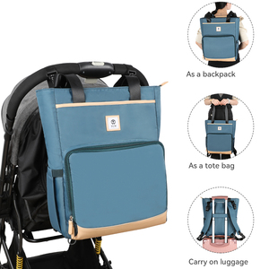 Zaino per Mamme con Borsa Termica per Biberon, Convertibile in Borsa per Passeggino, Borsa per Pannolini con Tasche Laterali - Product Image 5