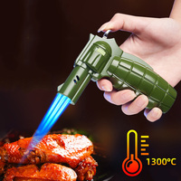 Briquet torche grenade coupe-vent, allumeur portable durable pour moxibustion, anti-moustiques, barbecue et cigares