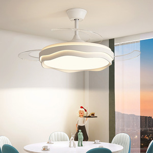 พัดลมเพดานยูเอสบีและแก๊สแบบมินิมอลสำหรับห้องรับประทานอาหารบ้านห้องนอนและอ่านหนังสือควบคุมการทำงานแบบไร้เสียง - Product Image 3