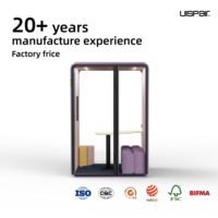 Cabine insonorisée Uispair, espace de travail mobile intérieur, pod de bureau insonorisé, cabine de réunion, cabine téléphonique, cabine d'étude à vendre