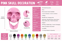 Crânes en plastique personnalisés pour Halloween, ornements suspendus avec mâchoire mobile pour décorations d'Halloween, maison hantée et décoration de fête à domicile