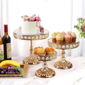Hot Selling Crystal Eco-Friendly <b>Kitchen</b> Baking Cake and Dessert Decorating Stands with High Quality Cake Tools Dishwasher Safe - Product Image 4