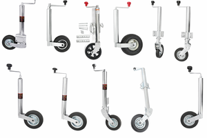 Soporte Giratorio para Remolque de Alta Resistencia de 2000 LBS con <span class=keywords><strong>Rueda</strong></span> de 10 Pulgadas, <span class=keywords><strong>Rueda</strong></span> de Apoyo Galvanizada de 50 mm para el Mercado Europeo - Product Image 2